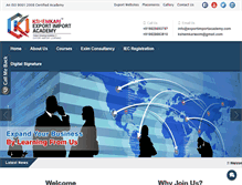 Tablet Screenshot of exportimportacademy.com